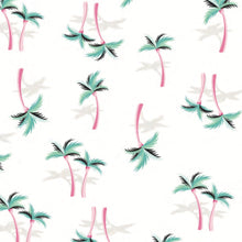 Load image into Gallery viewer, Miami Palm Tree White Zippered Romper