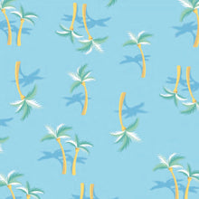 Load image into Gallery viewer, Miami Palm Tree Blue Two-Piece Set
