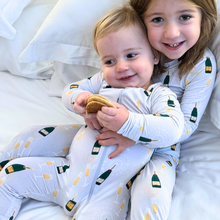 Load image into Gallery viewer, Paris Champagne Zippered Romper