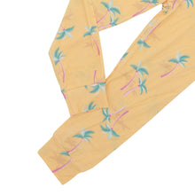 Load image into Gallery viewer, Miami Palm Tree Yellow Two-Piece Set