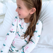 Load image into Gallery viewer, Miami Palm Tree White Two-Piece Set