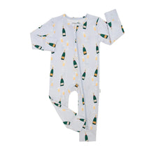 Load image into Gallery viewer, Paris Champagne Zippered Romper