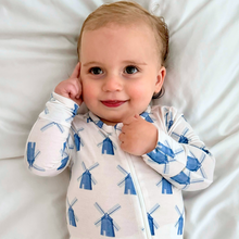 Load image into Gallery viewer, baby wearing basically soho windmill romper