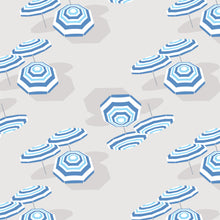 Load image into Gallery viewer, Amalfi Coast Beach Umbrella Navy Gray Two-Piece Set