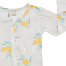 Load image into Gallery viewer, Amalfi Coast Lemon Gray Zippered Romper