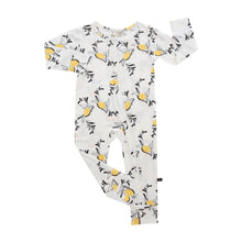 Load image into Gallery viewer, Amalfi Coast Lemon White Zippered Romper