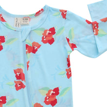 Load image into Gallery viewer, Amalfi Coast Red Flower Zippered Romper