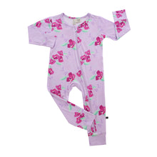 Load image into Gallery viewer, Amalfi Coast Pink Flower Zippered Romper