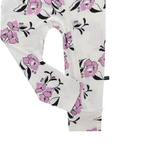 Load image into Gallery viewer, Amalfi Coast Purple Flower Zippered Romper