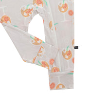 Load image into Gallery viewer, Amalfi Coast Aperol Spritz Gray Zippered Romper