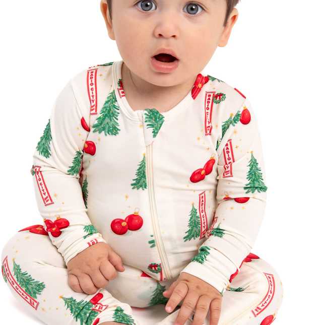 NYC Christmas at Radio City Zippered Romper