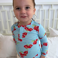 Load image into Gallery viewer, Amalfi Coast Red Flower Two-Piece Set
