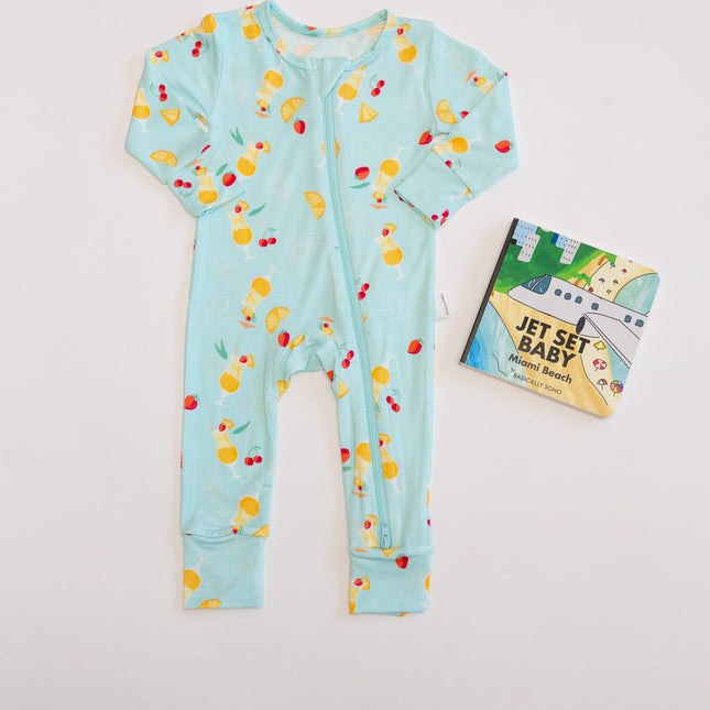 Miami Vice Fruit Smoothie Zippered Romper