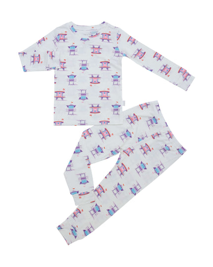 Miami Beach Watch Pink Two-Piece Set