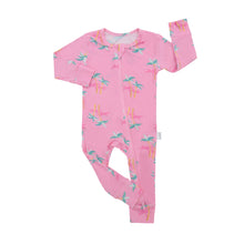 Load image into Gallery viewer, Zippered Romper in Palm - Pink
