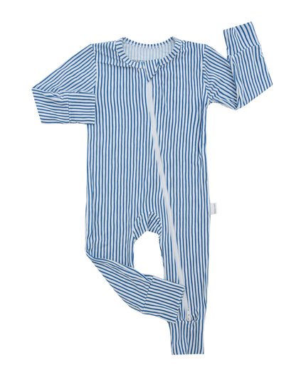 Miami Cabana Stripe Zippered Romper
