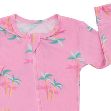 Load image into Gallery viewer, Zippered Romper in Palm - Pink
