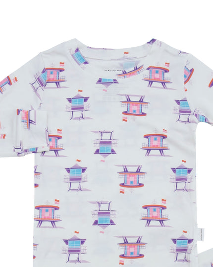 Miami Beach Watch Pink Two-Piece Set