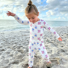 Load image into Gallery viewer, Two-Piece Set in Beach Watch - Pink
