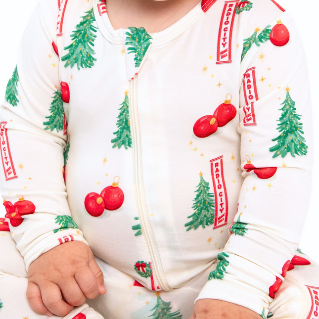 NYC Christmas at Radio City Zippered Romper