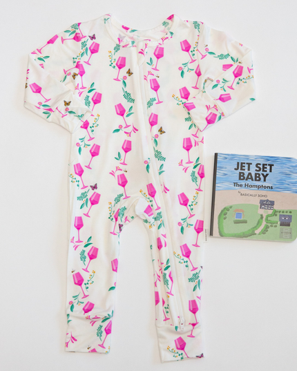 Hamptons Rosé Zippered Romper