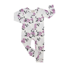 Load image into Gallery viewer, Zippered Romper in Floral Signature
